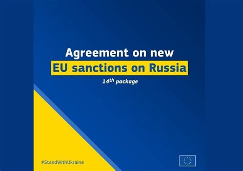 mature n.l eu|EU adopts 14th package of sanctions against Russia for its .